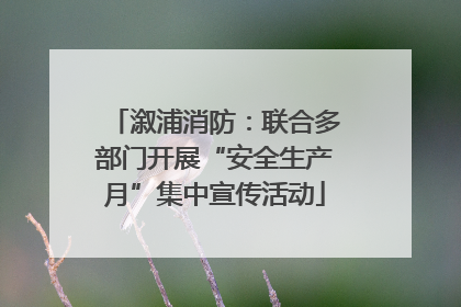溆浦消防：联合多部门开展“安全生产月”集中宣传活动